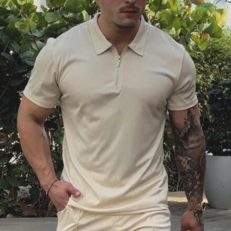 Victus Zipper Polo Shirt