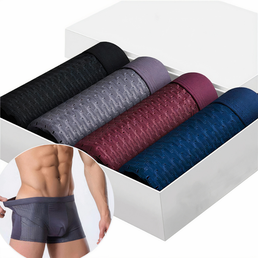Bamboo Fiber Boxer Shorts (5 Pack)