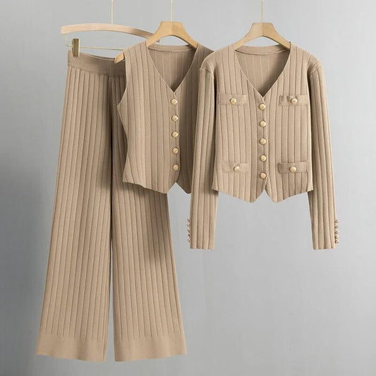 Olivia Klein Striped Sanctuary Trio Set